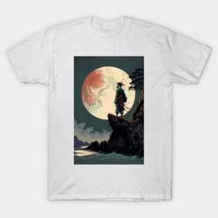 Samurai in the Moonlight T-Shirt